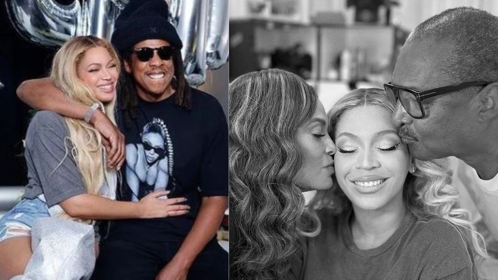 American singer Beyonce shares rare photos with her parents Tina ...